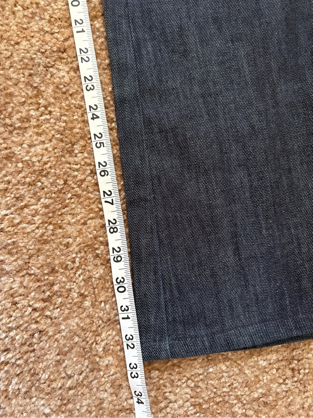7 For All Mankind Women's Dark Blue Straight Leg Jeans - Picture 8 of 8